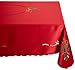 Lenox Holiday Nouveau Tablecloth, 60 by 102-Inch Oblong/Rectangle, Red