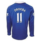 adidas Didier Drogba Chelsea Home Long Sleeve Replica Soccer Jersey 08/09