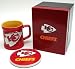 NFL Kansas City Chiefs Mug and Coaster Set of 2
