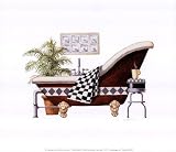 Retro Soak MUSEUM WRAP CANVAS Print With Added Heavy BRUSHSTROKES Lisa Danielle 10x9