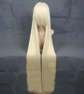 Topbill Anime Cosplay Chobits Wigs Long Straight 120cm