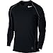 Nike Men's Pro Cool Top Black/Dark Grey/White Size X-Large