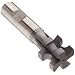 Niagara Cutter CCS150 Concave Radius Shank Type Cutter, High Speed Steel, TiCN Coated, Weldon Shank, 1" Cutter Diameter, 6 Flutes, 3/16" Radius, 0.625" Width
