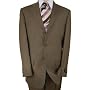 Italian Taupe Brown Mens Suits Merino Wool 150s Hand Tailored Suit Complete with Jacket and Pants Comfortable for Year Round Use