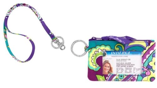 vera bradley zip id case and lanyard in heather by vera bradley upc in ... vera bradley zip id case and lanyard in heather by vera bradley upc in ...