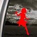 Naruto Sakura Red Decal Car Truck Bumper Window Red Sticker
