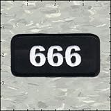 666 Satan Devil Name Tag Novelty Embroidered Iron On Badge Applique Patch FD