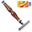 Parker 45R Heavyweight Double Edge Safety Razor & 10 Shark Super Chrome Double Edge Blades