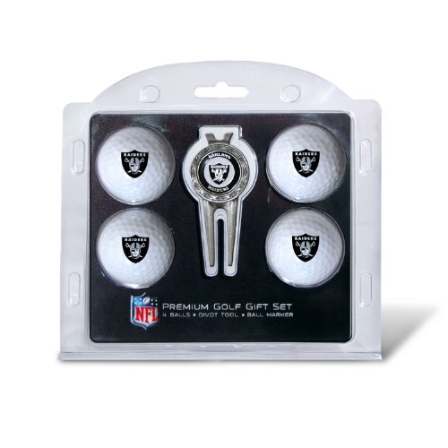 NFL Oakland Raiders 4 Golf Balls and Divot Tool