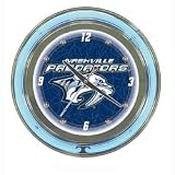 NHL Nashville Predators Neon Clock - 14 inch Diameter