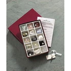 Mineral Study Kit; Includes: Activity guide, magnifying glass, streak plate, and nail