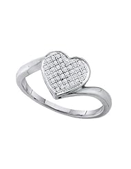 0.10CT DIAMOND HEART RING