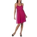 Mossimo&reg; Black: Tie Neck Babydoll Halter Dress - Fiery Pink