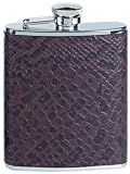 Review Simran  / Simran HF-6-ILE Ajmer 6 oz. Brown Snake Skin Italian Leather Stainless Steel Flask