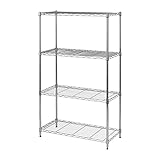 エコノミーラック ルミナスパーツ互換品 ポール径19mm フリーラック 4段 幅74.5×奥行34.5×高さ124.5cm EL19-12754