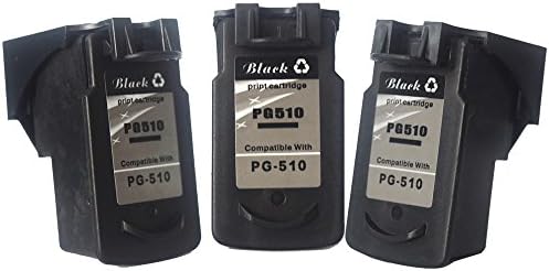 Compatible Canon ink cartridge PG-510 Remanufactured Inkjet Printer Ink Cartridges (3 Black)