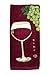Calphalon Textiles Fiber Reactive Wine Print on Kitchen Towel