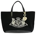 Juicy Couture Large Pammy Velour Shoulder Tote Black