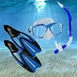 US Divers Mask Snorkel and Flippers Set UK Size 11 -13