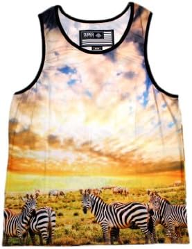 Super Massive Men's Safari Photo Sublimated Tank Small Full Color