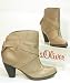 s.Oliver Leder Stiefelette taupe