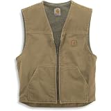CarharttSherpaLinedSandstoneRuggedVestMediumCamel