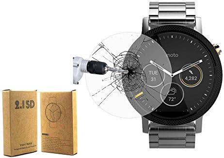 Moto 360 (2nd Gen.) 46 mm Tempered Glass Screen Protector, Shelltech® [Tempered Glass] 0.26 mm Clear Premium High Definition Scratch Proof Screen Protector Film for Moto 360 46 mm (Lifetime Warranty)