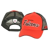 Atlanta Falcons 2-Tone Trucker Style Mesh Back Adjustable Baseball Hat - Red / Black