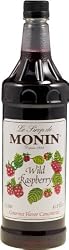 Monin Flavored Syrup, Wild Raspberry, 33.8-Ounce Plastic Bottles (Pack of 4)