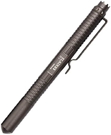 YIDEA 6" Aluminum Self Defense Tactical Pen Multifuction Glass Breaker Tool-Grey