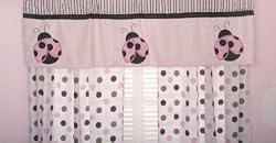 Kids Line Drapes - Mod Lady Bug