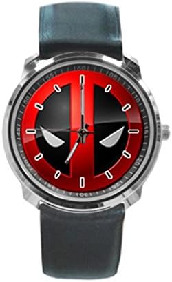 ShangRa Custom Marvel Vs Capcom Unisex Casual Fashion Stainless Steel Wrist Business Watch With Black Leather Band
