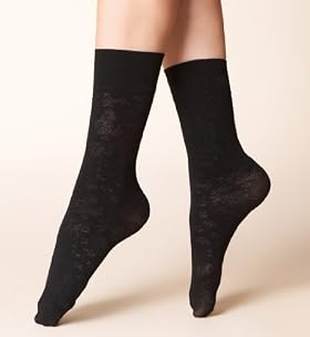 3 Pairs of Floral Sheer Ankle High Socks