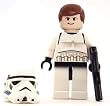 Han Solo in Stormtrooper Disguise (Light Flesh) - LEGO Star Wars Figure