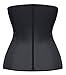 Camellias Women Classic 3 Hooks Latex Waist Trainer Corset For Weight Loss Waist Cincher Body Shaper Slimmer Tummy Control Shapewear Black Plus Size,SZ1988-3-Black-4XL