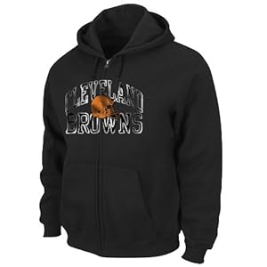 NFL Cleveland Browns Men's Touchback VI Fleece Jacket, Black, Large