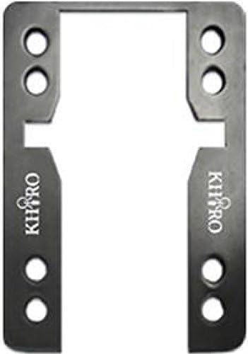 Khiro Drop Through Shock Pad Set 1 4" Black Skateboarding Risers
