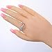 YAZILIND Elegant Round Champagne Crystal Silver Engagement Women Wedding Ring
