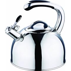Induktion Wasserkessel aus Edelstahl, Grosser Fl�tenkessel f�r bis zu 2,5 Liter, Pfeifkessel f�r alle Herdarten, Hochglanz, NEU + OVP