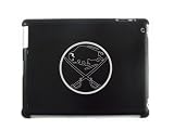Black Apple iPad 2 Aluminum Plated Back Case Buffalo Sabres