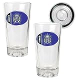 Sacramento Kings NBA 2pc Pint Ale Glass Set with Basketball Bottom - Oval Logo