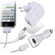 Covertec - Kit de charge iPod / iPhone - USB - Secteur + Allume-cigare