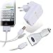 Covertec - Kit de charge iPod / iPhone - USB - Secteur + Allume-cigare