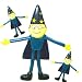 Pack of 10 - Bendy Wizard Magical Figures Great Magic Party Loot Bag Fillers (Hand Painted)_s-1