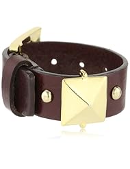 Fallon Single Stud Extra Large Leather Cuff Bracelet