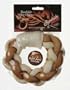 Rawhide Brand� 7" Root Beer Twists Braided Rawhide Ring for Dogs