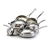 BonJour Stainless Steel Clad 10-Piece Cookware Set