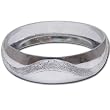Rodium Plated Bangle Bracelets Costume Jewelry in Indian-Style 2.25 inches