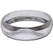 Rodium Plated Bangle Bracelets Costume Jewelry in Indian-Style 2.25 inches