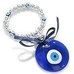 glass evil eye charm